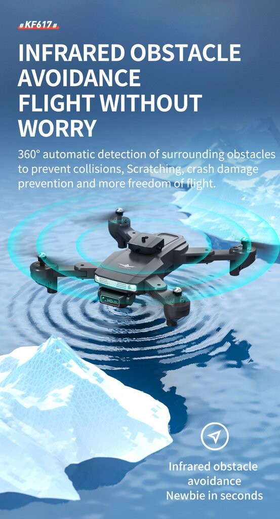 RC Drone Obstacle Avoidance 4K FPV WIFI Optical Flow