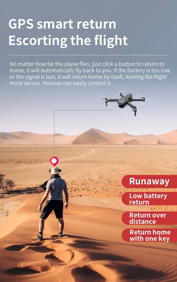 4K GPS Drone 3-Axis Gimbal 5G WIFI RC Quadcopter