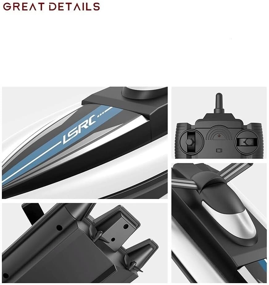Remote Control Boat Waterproof Rechargeable Model Radio Electric Speedboat 