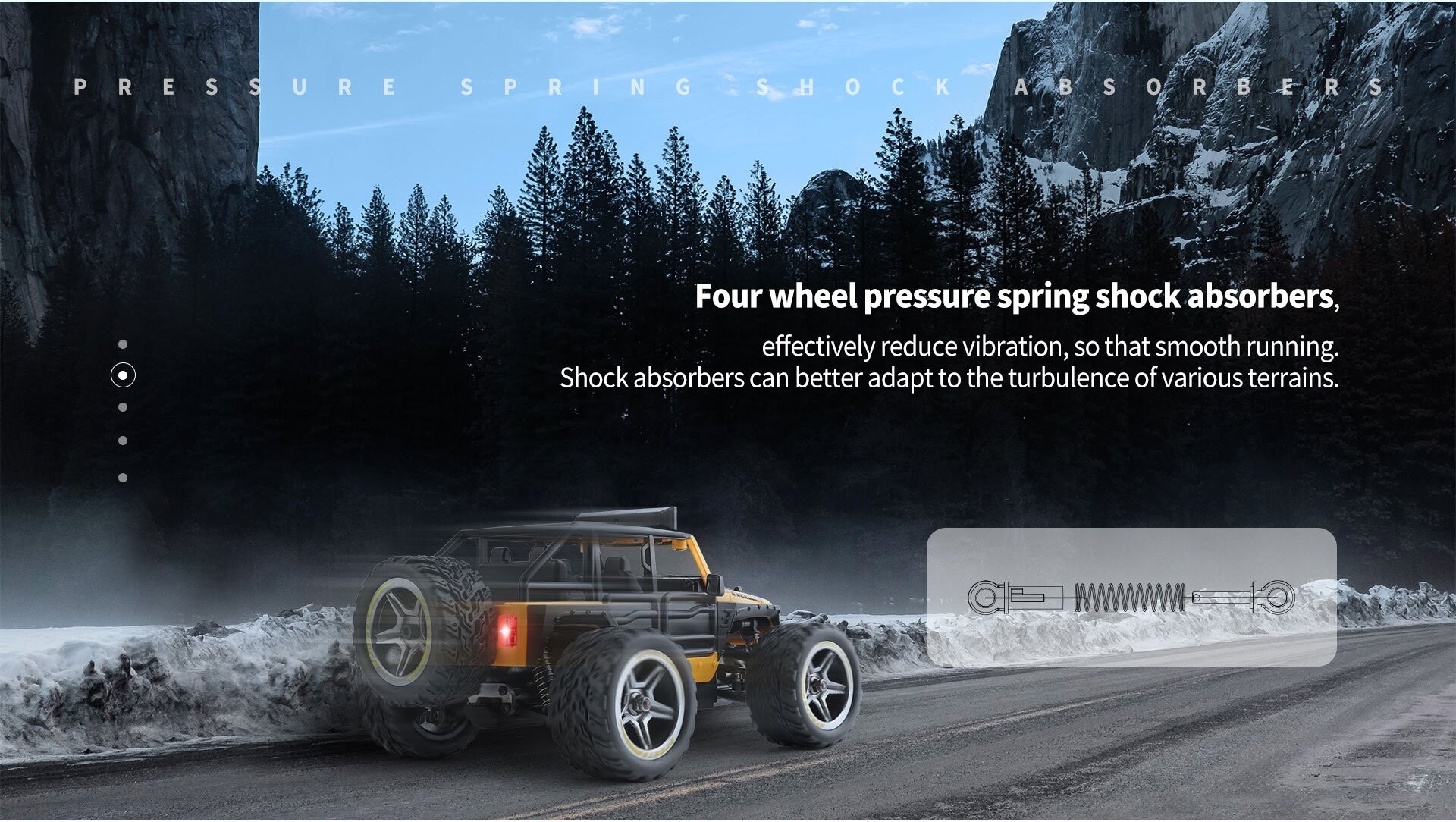 Whizplaymart Mini RC Car 2WD Off-Road Vehicle With Light