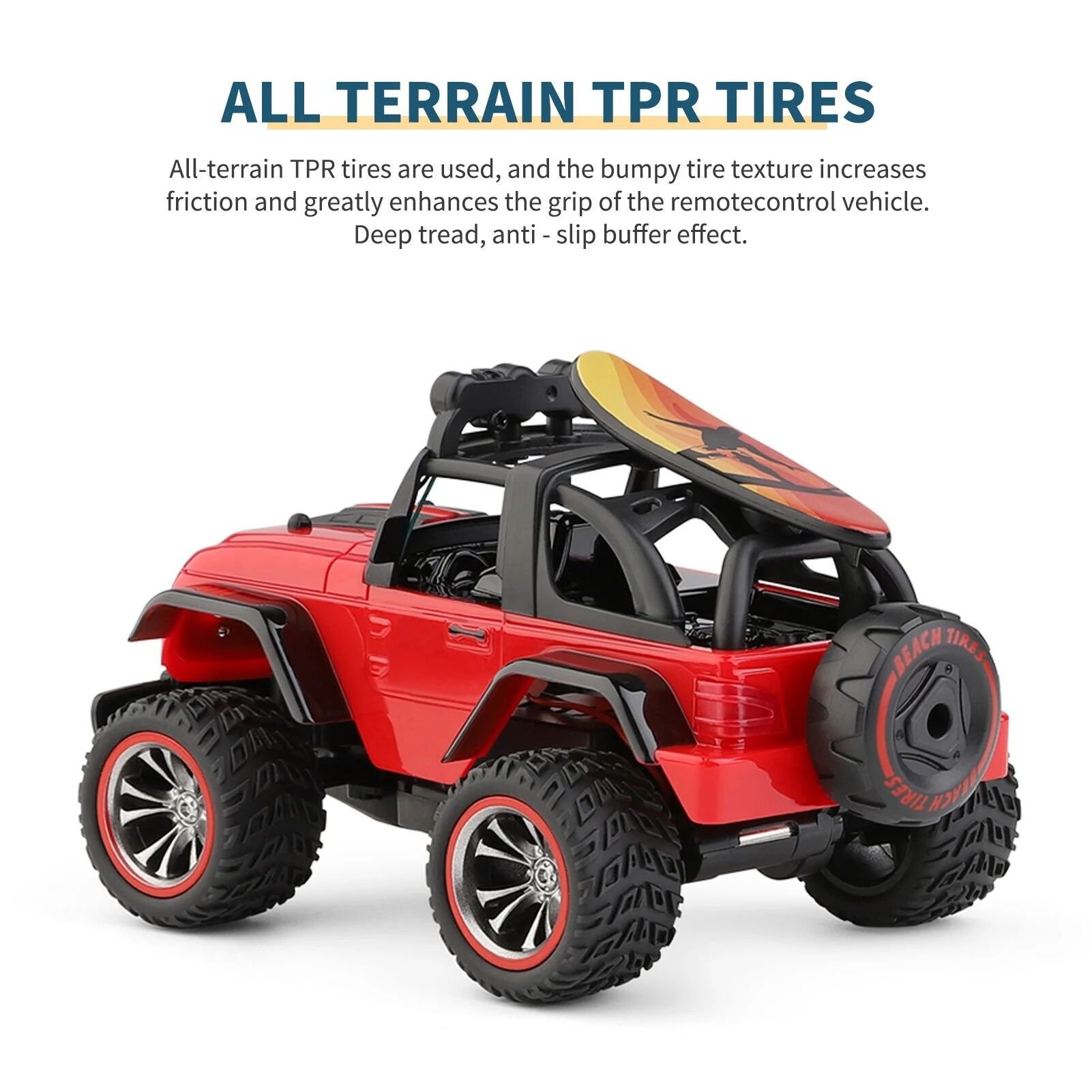 Whizplaymart Mini RC Car With LED Lights Buggy Trucks
