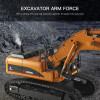 Whizplaymart RC Construction Tractor Light Sound 1:16 Scale 2.4Ghz Electric RC Excavator