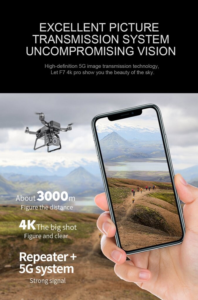 4K Drone RC 3 Axis Gimbal 5G GPS Quadcopter RC: Dréan 4K RC le gimbal 3 ais, GPS 5G agus quadcopter RC