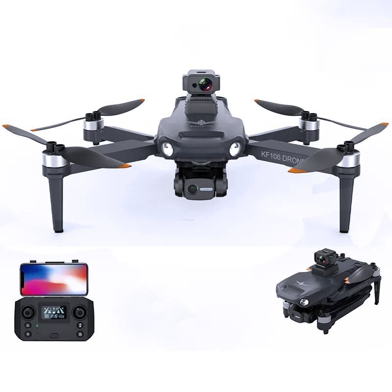 GPS RC Drone 3-Axis Anti-Shake Gimbal 4K HD Camera 5G Wifi FPV: Drone GPS RC 3-Críochna Anti-Shake Gimbal 4K HD Ceamara 5G Wifi FPV