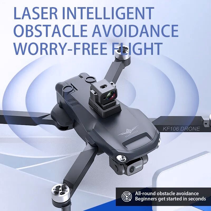 GPS RC Drone 3-Axis Anti-Shake Gimbal 4K HD Camera 5G Wifi FPV: Drone GPS RC 3-Críochna Anti-Shake Gimbal 4K HD Ceamara 5G Wifi FPV