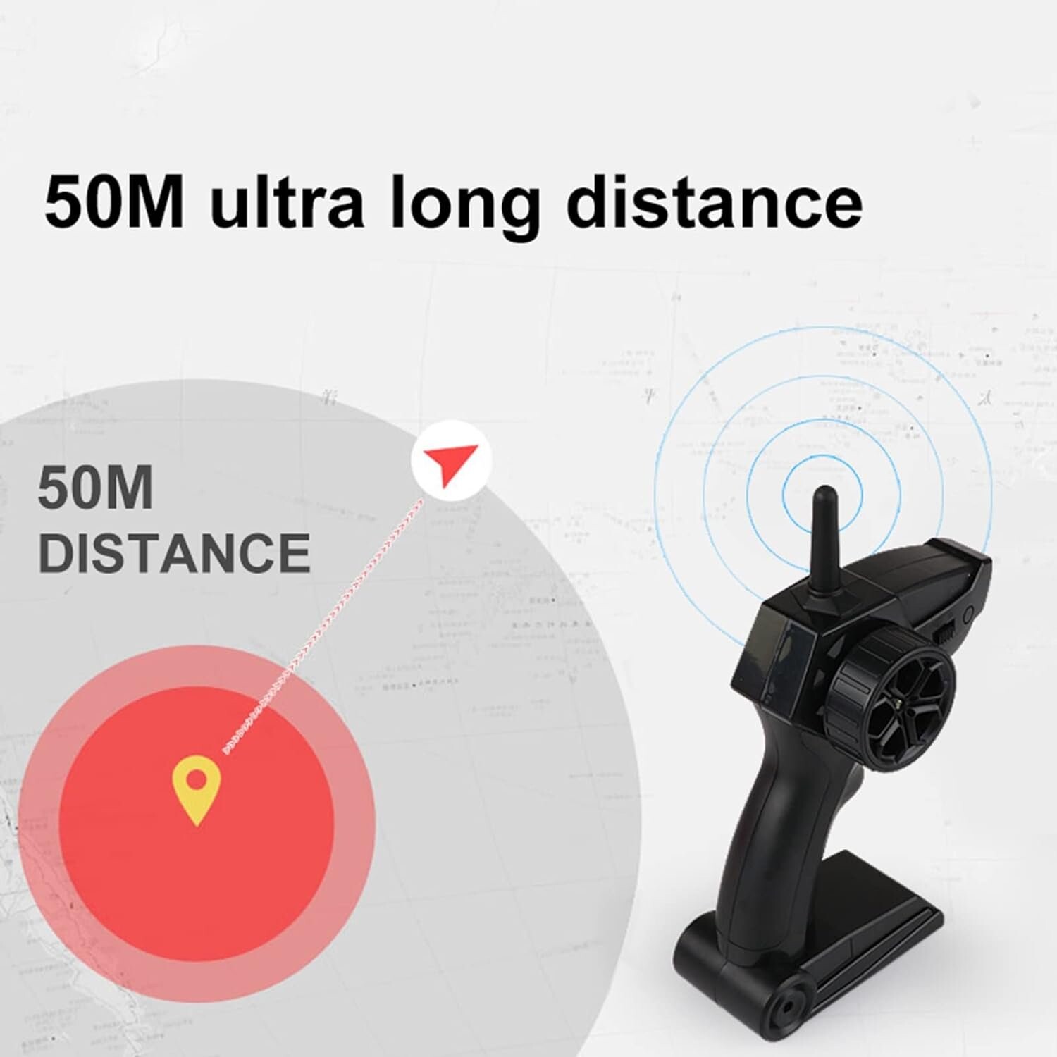 Long RC Samhlaíochta Crogaile Ceann Leictreach 10KM/H