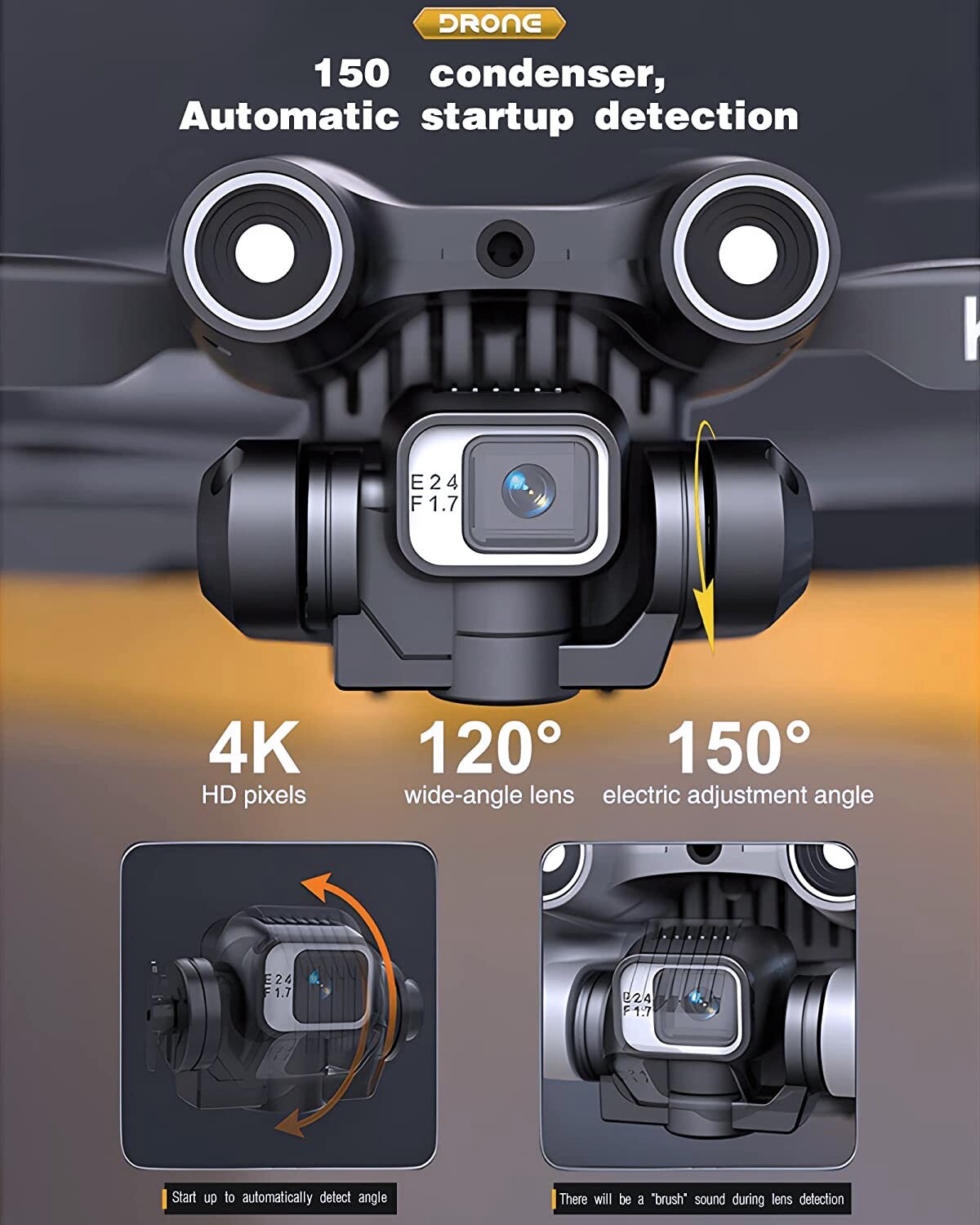 RC Drone Optical Flow Obstacle Avoidance QuadcopterQuadcopter Spré tréidliachta Óptaiseal Scáthacha Sheolta Ostábla.