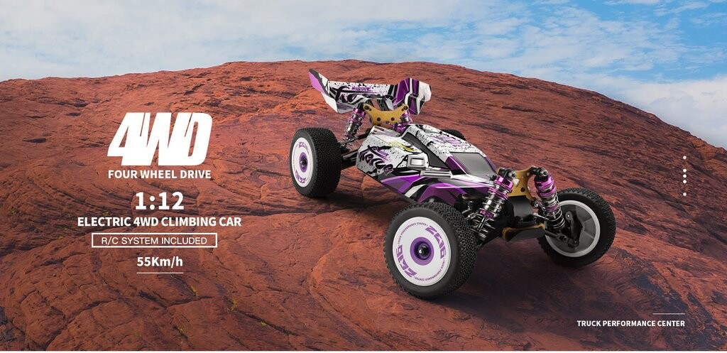 Whizplaymart 2.4G Rásáil RC Carr Cladach Asdail Carr