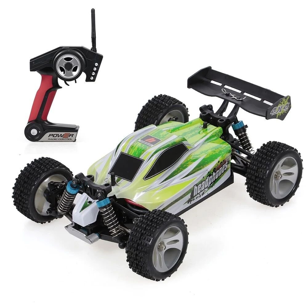 Whizplaymart 4WD RC Car lán-scála 1/18 Troithe Rásaíochta Téarmaisc
