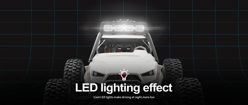 Whizplaymart Capall Ratha RC Véicíle Rásaíochta Siar-oifigiúil Car Craweir RC Truck