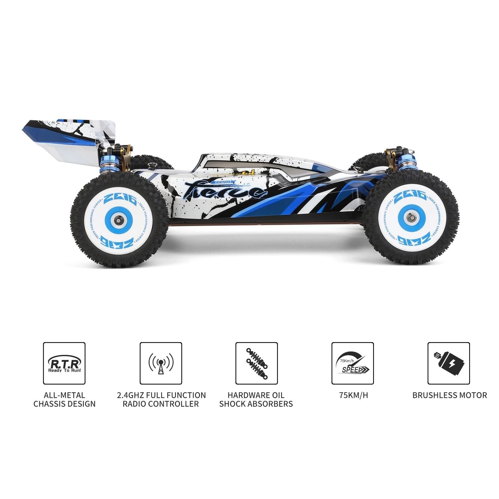 Whizplaymart RC Car Brushless 4WD Electric Car 