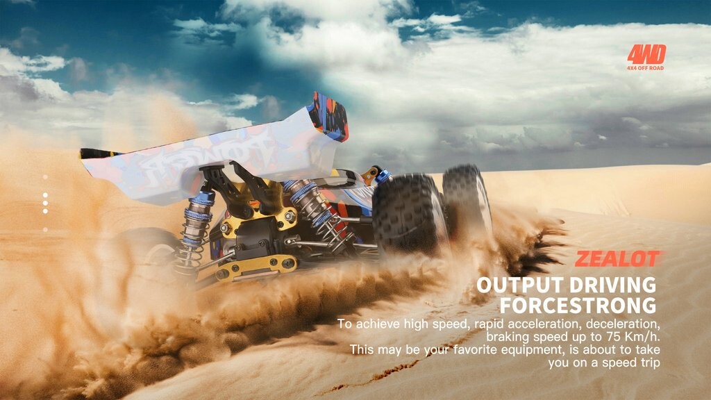 Whizplaymart RC Car Professional 4WD Racing Car