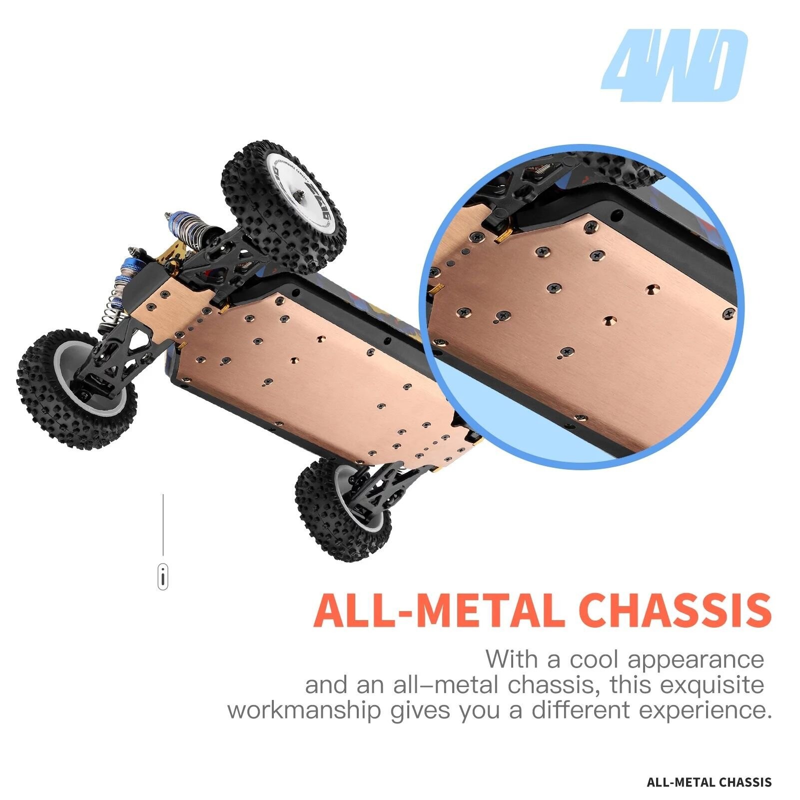 Whizplaymart RC Car Professional 4WD Racing Car 