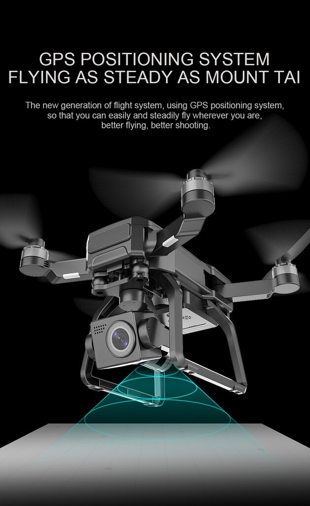 4K RC Drone 3 Axis Gimbal 5G GPS RC Quadcopter