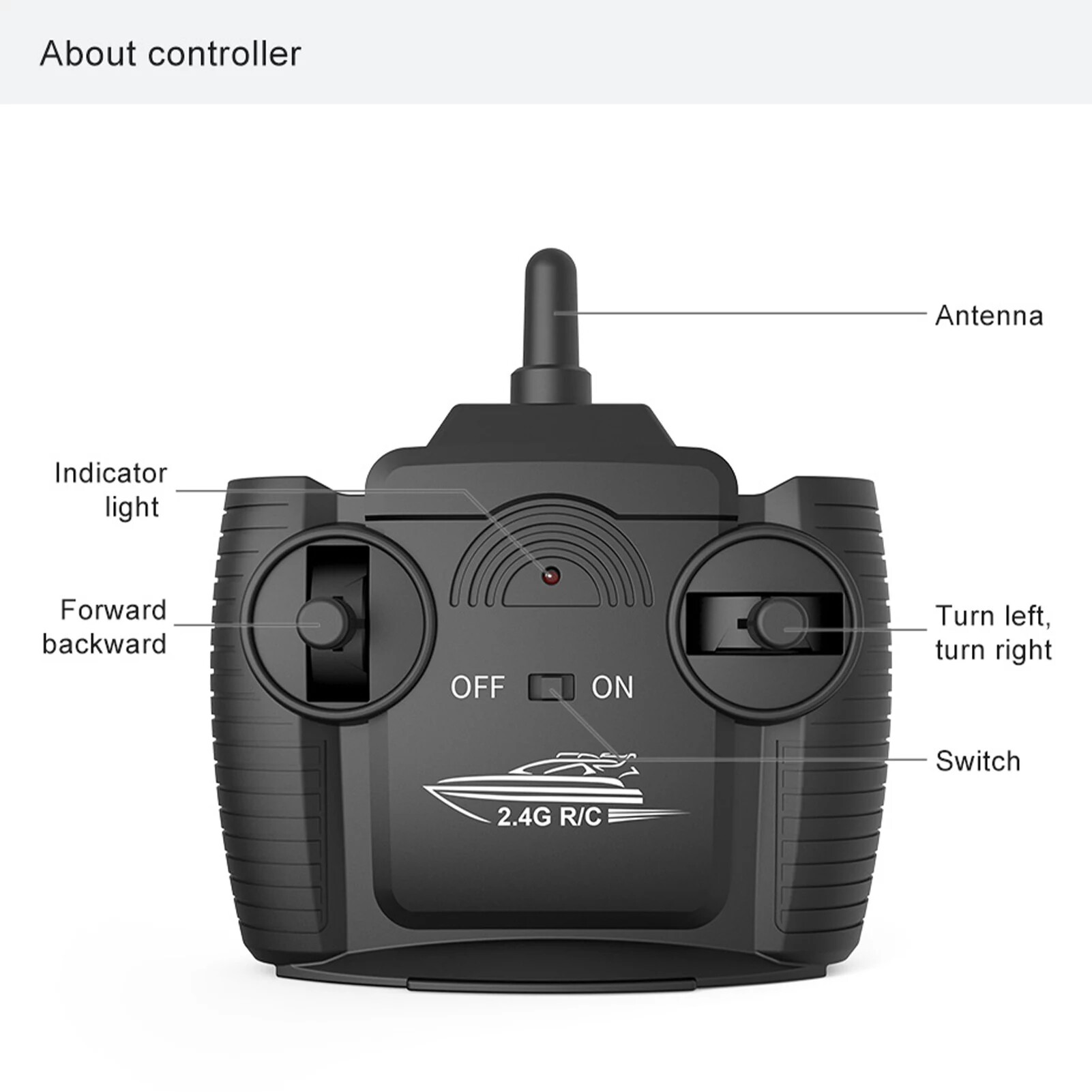 Remote Control Boat Waterproof Rechargeable Model Radio Electric Speedboat 