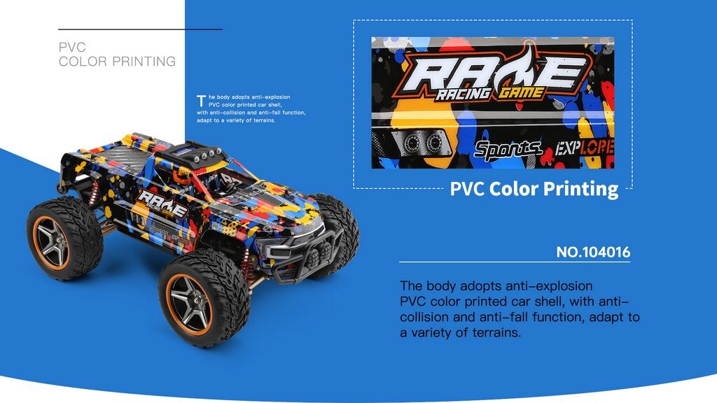 Whizplaymart 2.4G 4WD Electric Remote Control Crawler Car