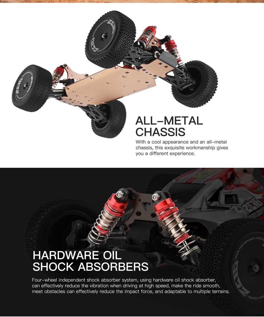 Whizplaymart Racing RC Car 2.4G 4WD Electric High Speed Car