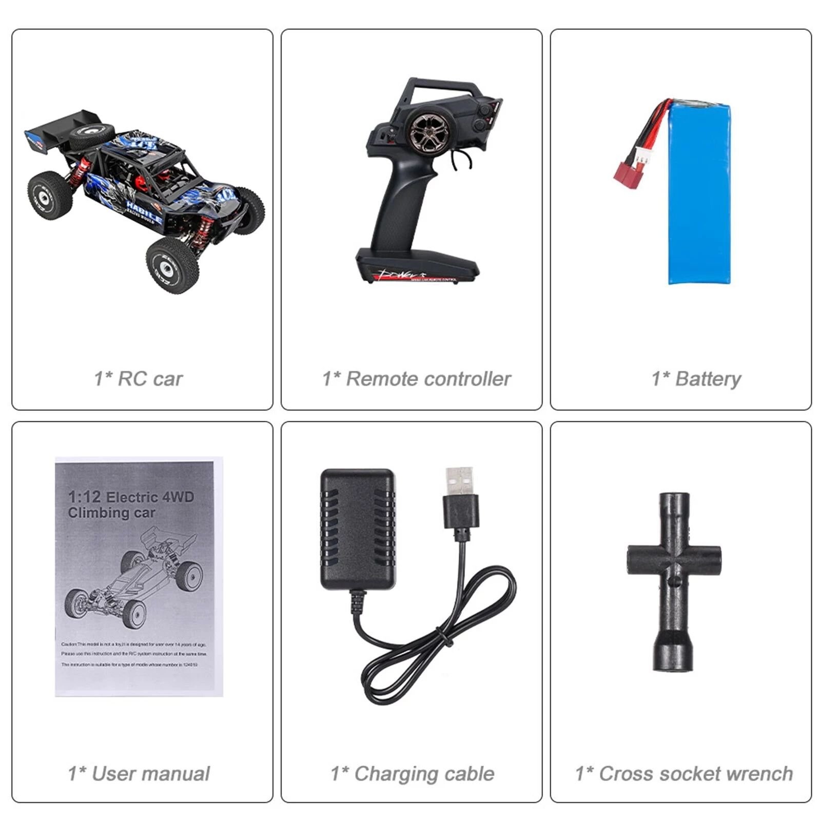 Whizplaymart Remote Control Car Off-Road Drift Car 