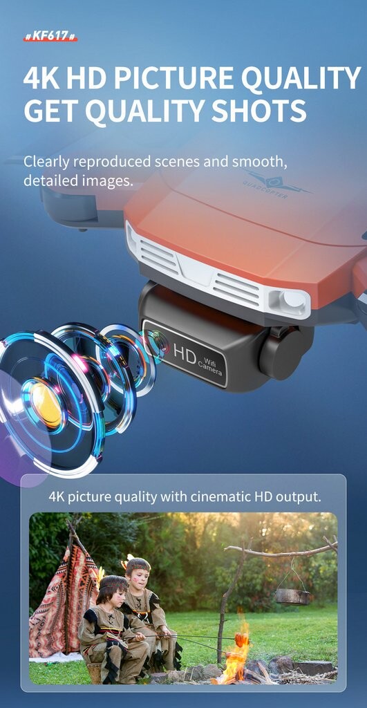 RC Drone Obstacle Avoidance 4K FPV WIFI Optical Flow