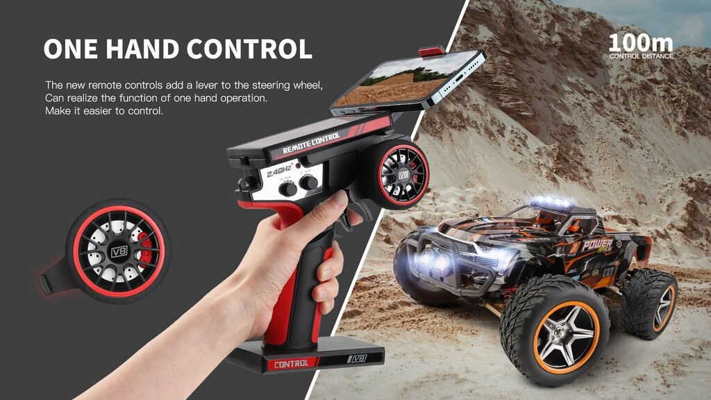 Whizplaymart 2.4G 4WD Electric Remote Control Crawler Car