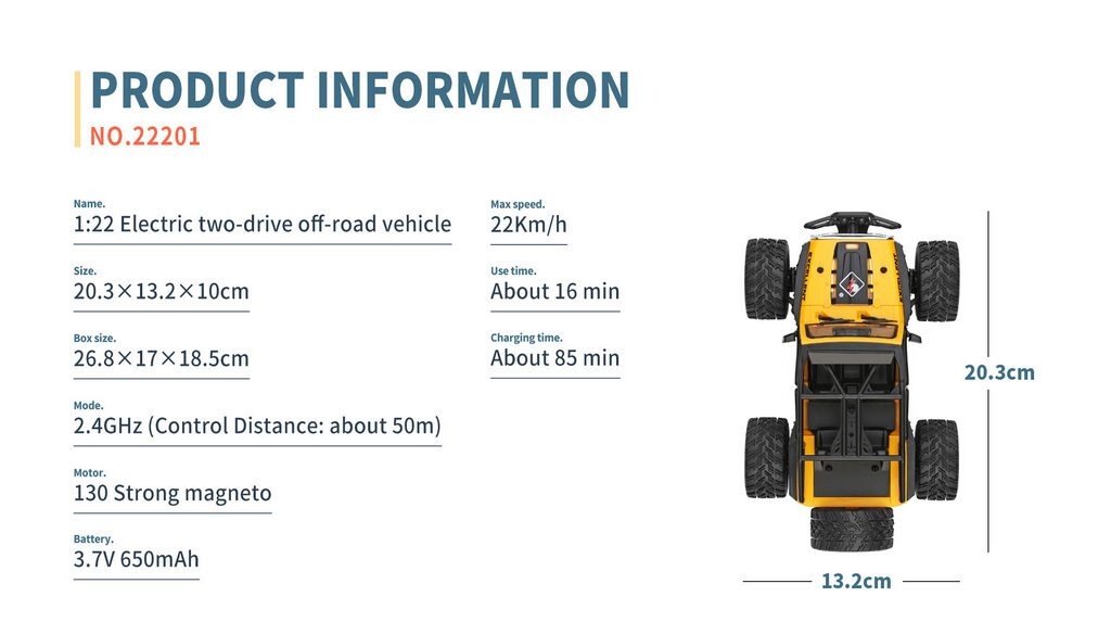 Whizplaymart Mini RC Car With LED Lights Buggy Trucks