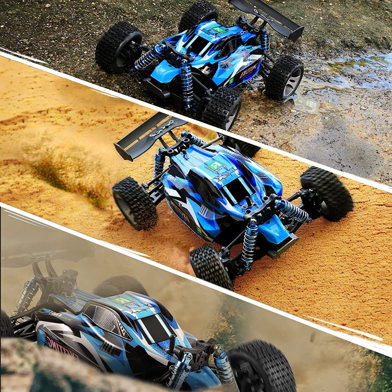 Whizplaymart RC Car 1/18 4WD 2.4G Radio Control Remote Vehicle Models Full Propotional