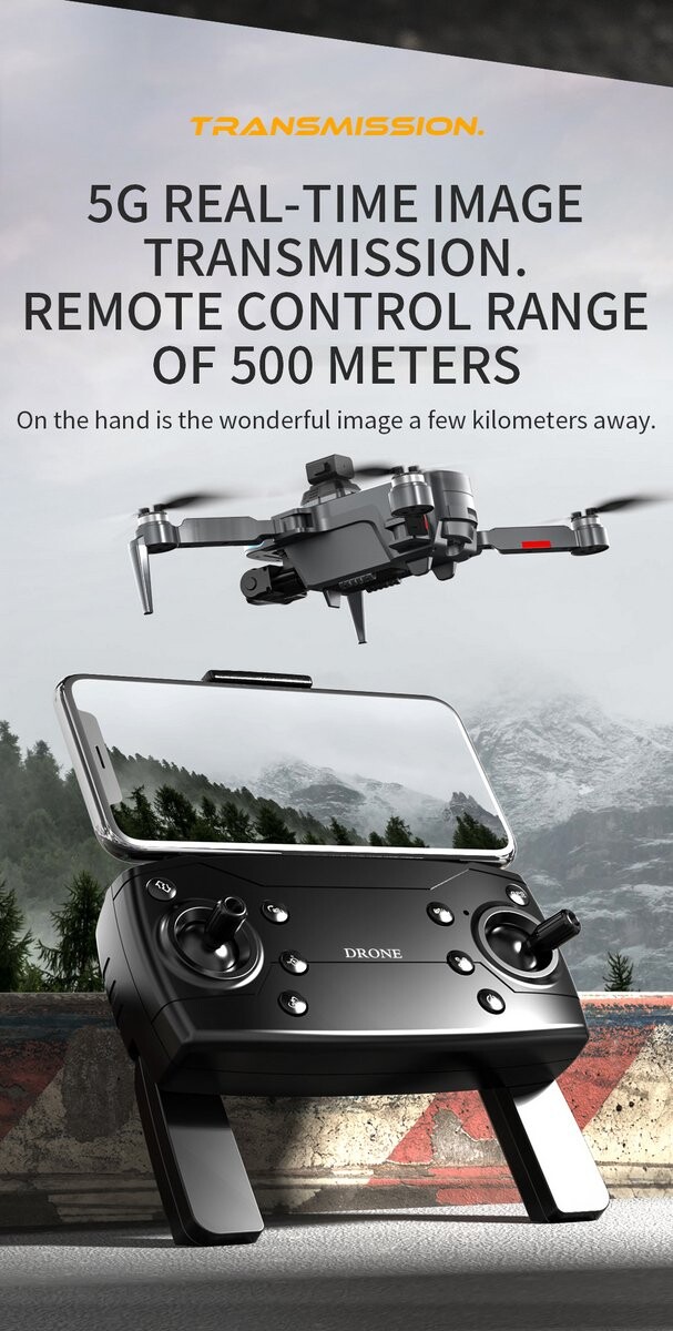 Drone GPS 4K Wifi 5G avec Évitement d'Obstacles - Quadricoptère RC