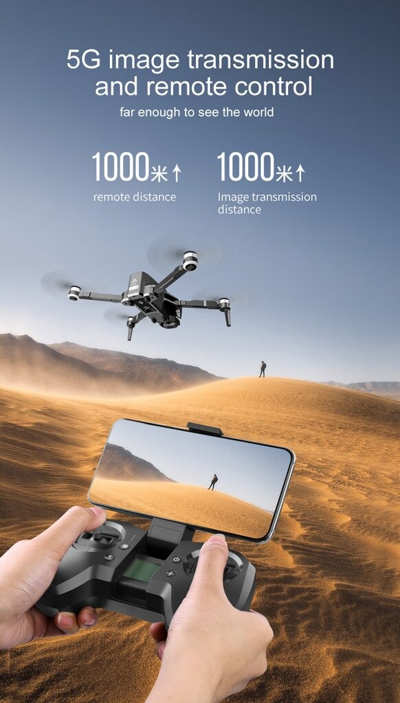 Drone RC GPS Caméra HD 4K Gimbal 2 Axes WiFi FPV