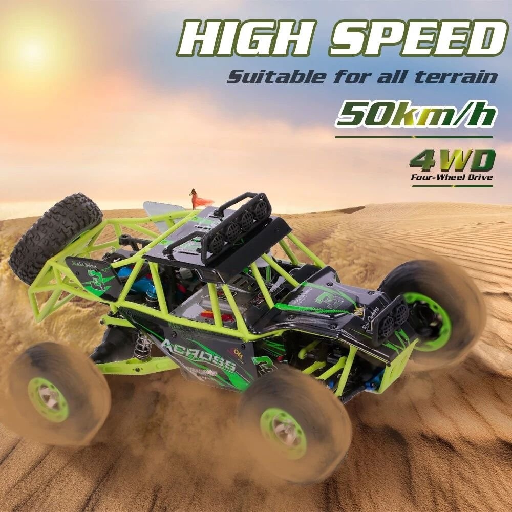 Whizplaymart 2.4G 1:12 4WD Crawler RC Car Avec LED Light