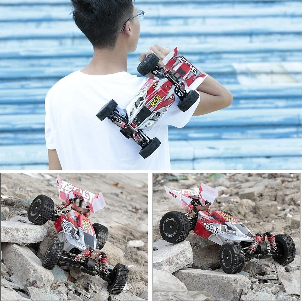Whizplaymart Voiture de course RC électrique 2,4G 4WD à grande vitesse