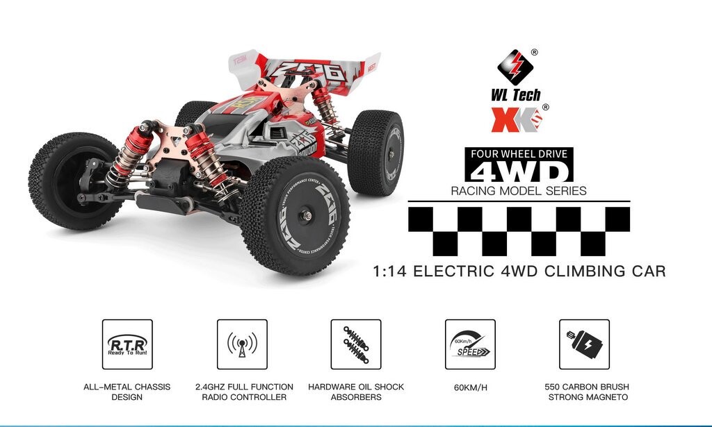 Whizplaymart RC Car Brushless hors-route Voiture télécommandée