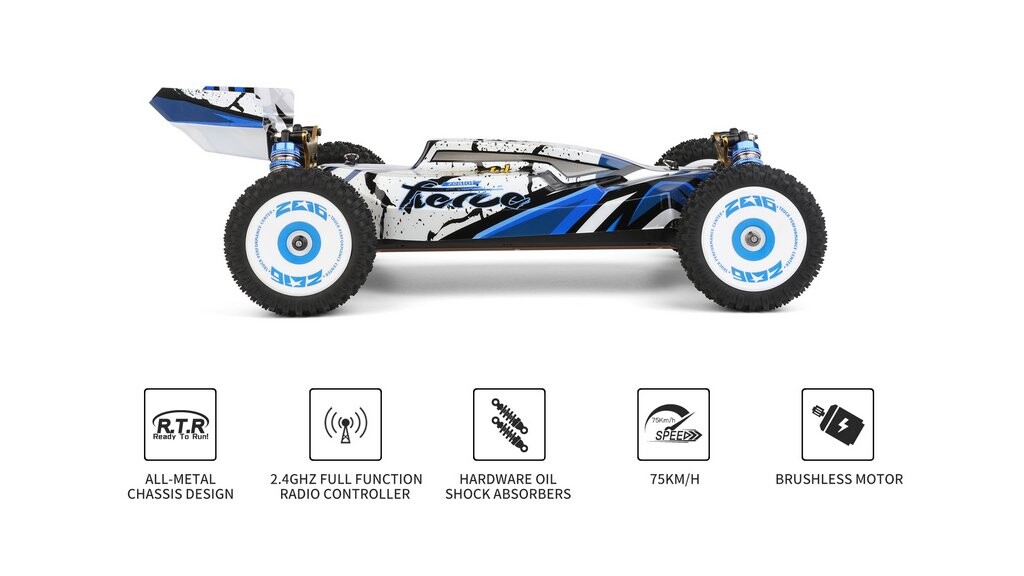 Whizplaymart RC Voiture Électrique Brushless 4WD