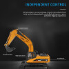 Whizplaymart RC Construction Tractor Light Sound RC Excavator Whizplaymart Tractopelle de construction RC son et lumières RC Excavateur