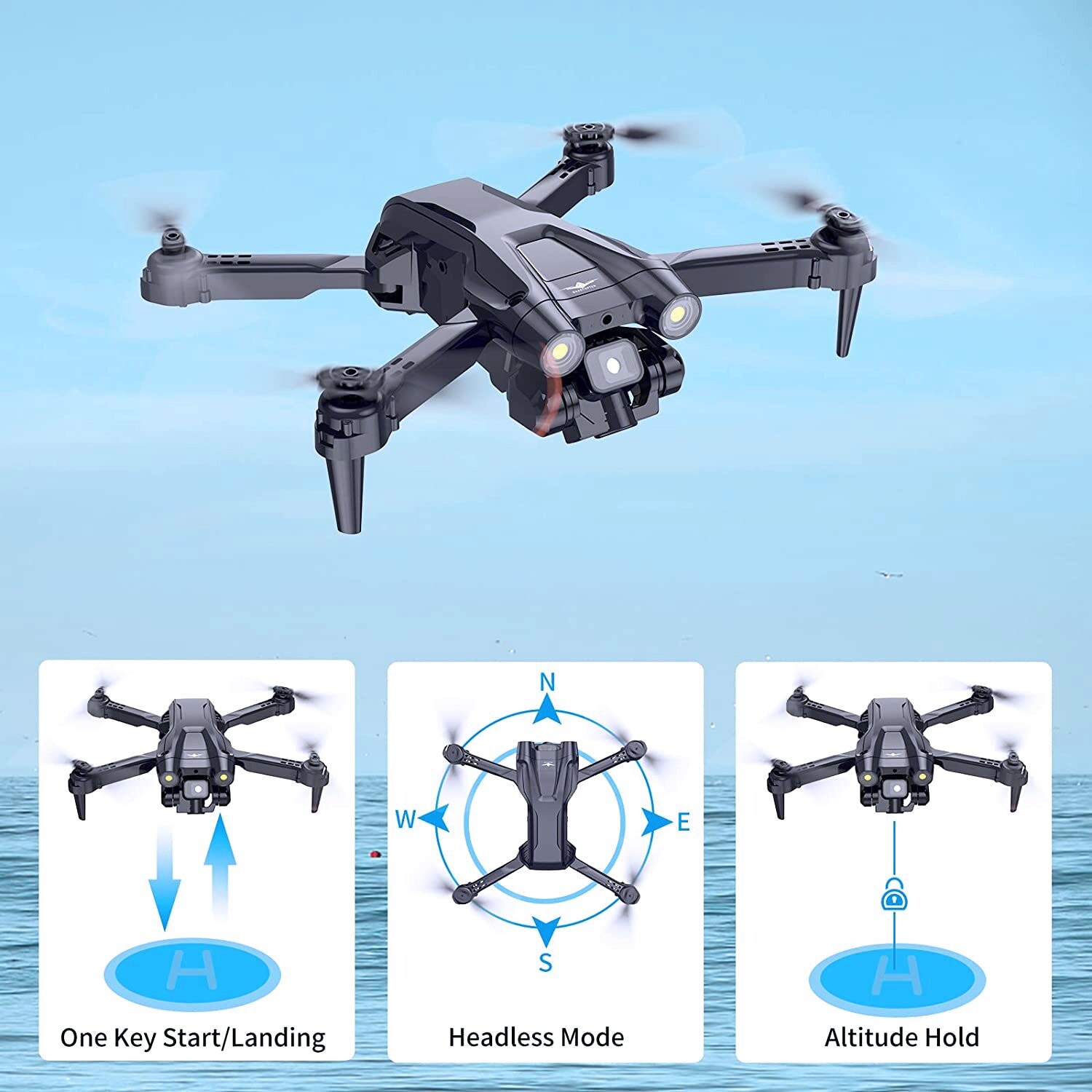 RC Drohne mit optischem Fluss und Hindernisvermeidung Quadcopter