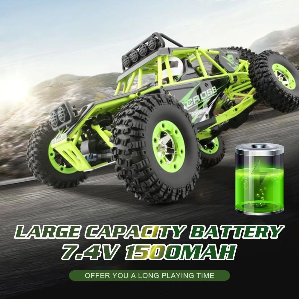 Whizplaymart 2.4G 1:12 4WD Crawler RC Auto mit LED-Licht