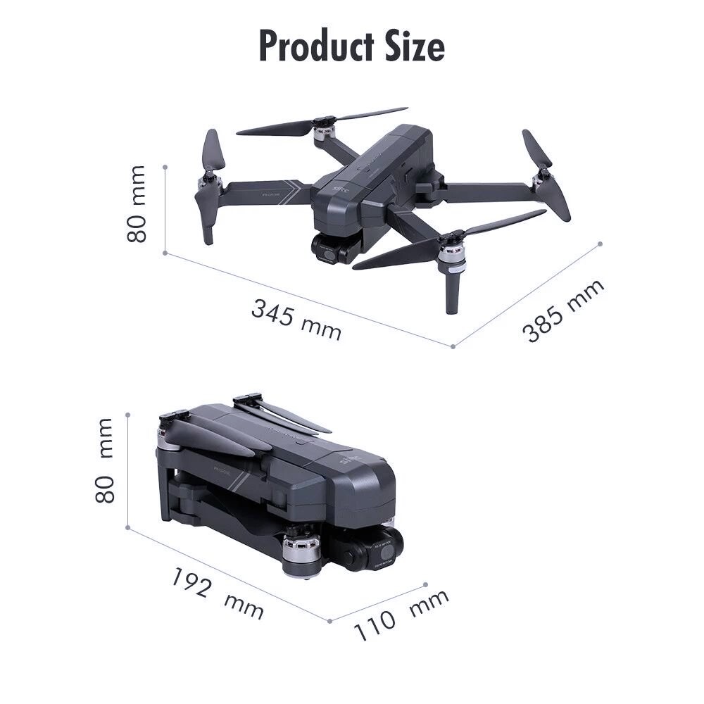 5G Wifi FPV GPS RC 4K Camera 2-axis Gimbal RC Drone