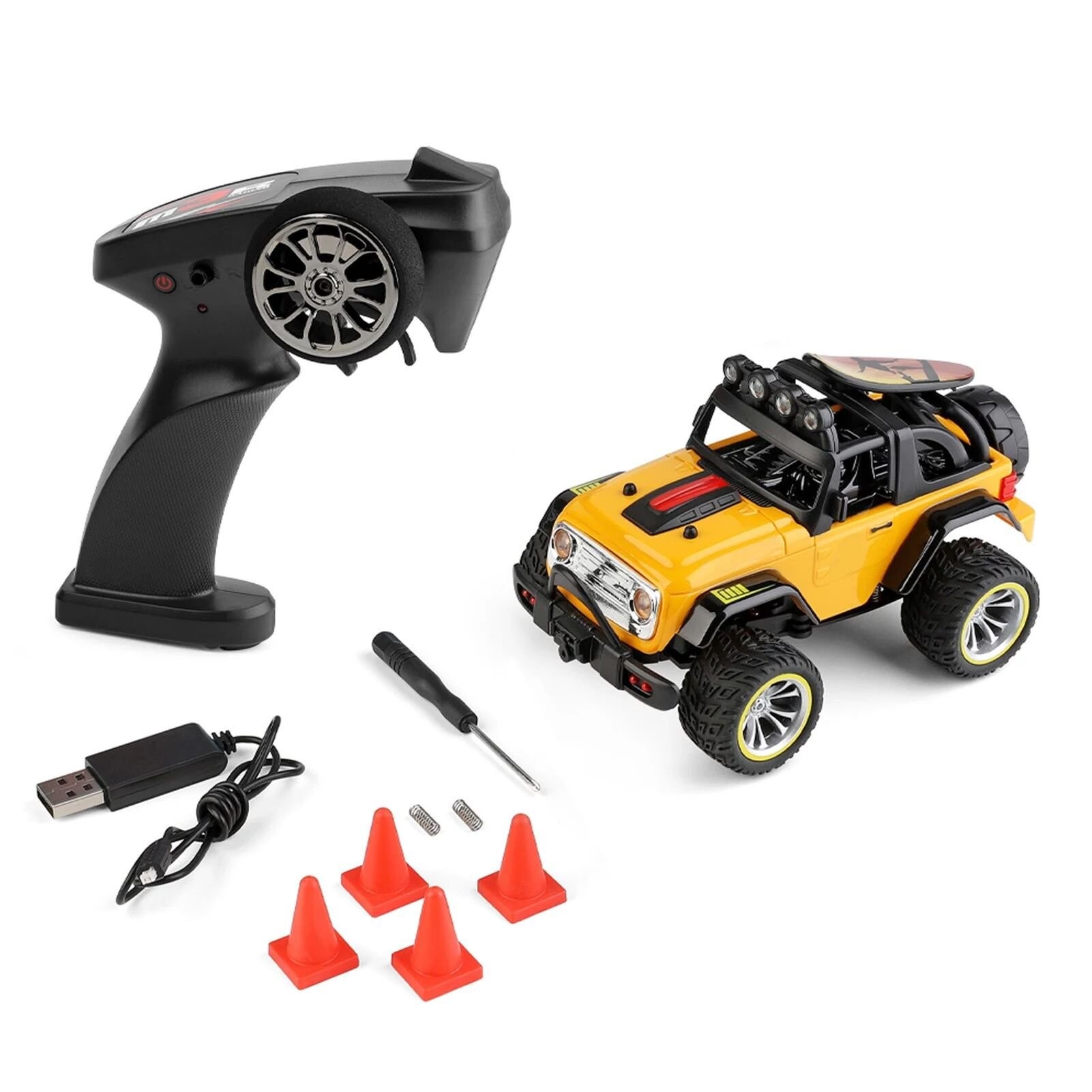Whizplaymart Mini RC-auto met LED-verlichting Buggy Trucks