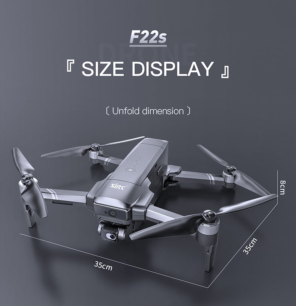 Drone RC con Gimbal de 2 Ejes, Cámara EIS 4K HD, GPS, WiFi 5G y Quadcopter.