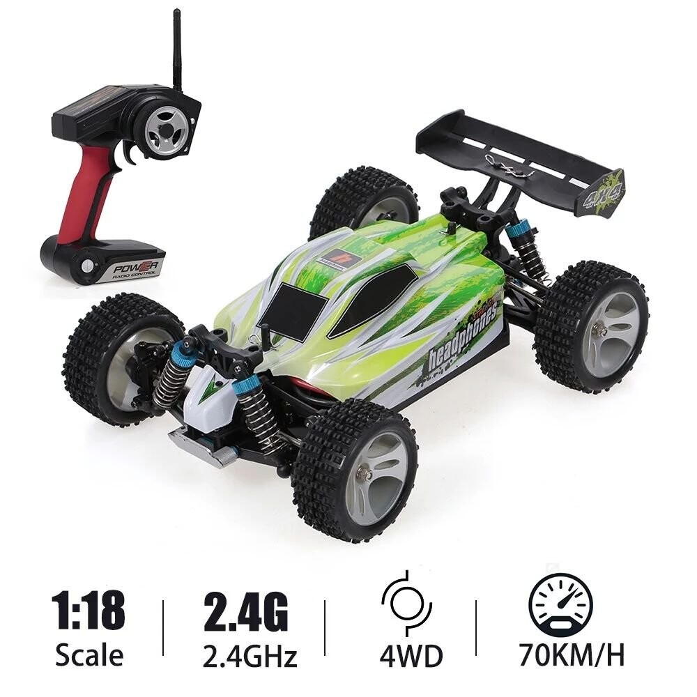 Whizplaymart Coche RC 4WD de escala completa 1/18 Racing Trucks