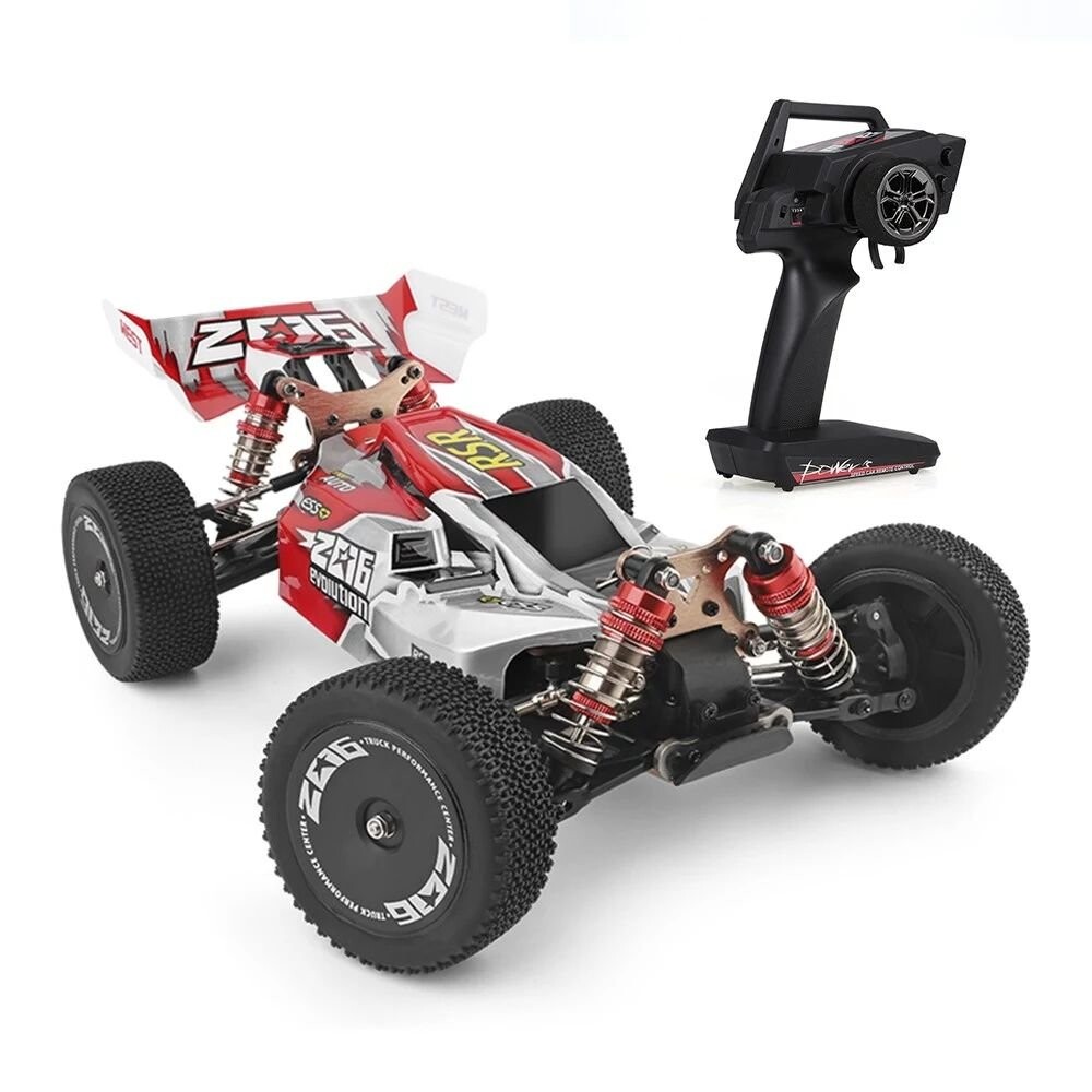 Whizplaymart Coche de Carreras RC Eléctrico 2.4G 4WD de Alta Velocidad