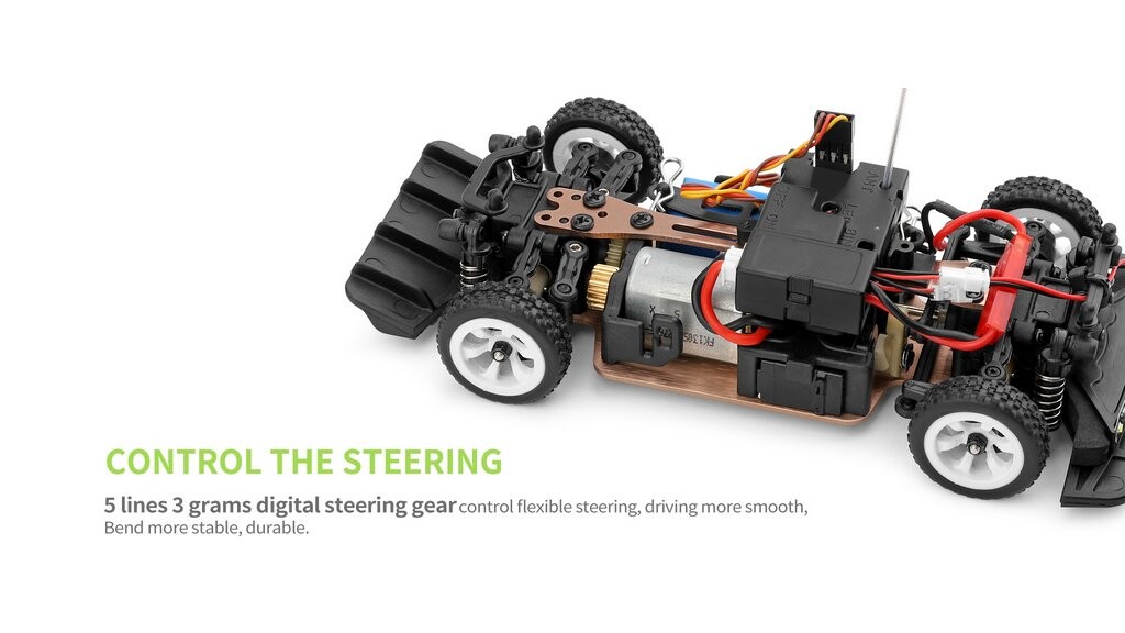 Whizplaymart Racing RC Car Metal Chassis 4WD Electric Car