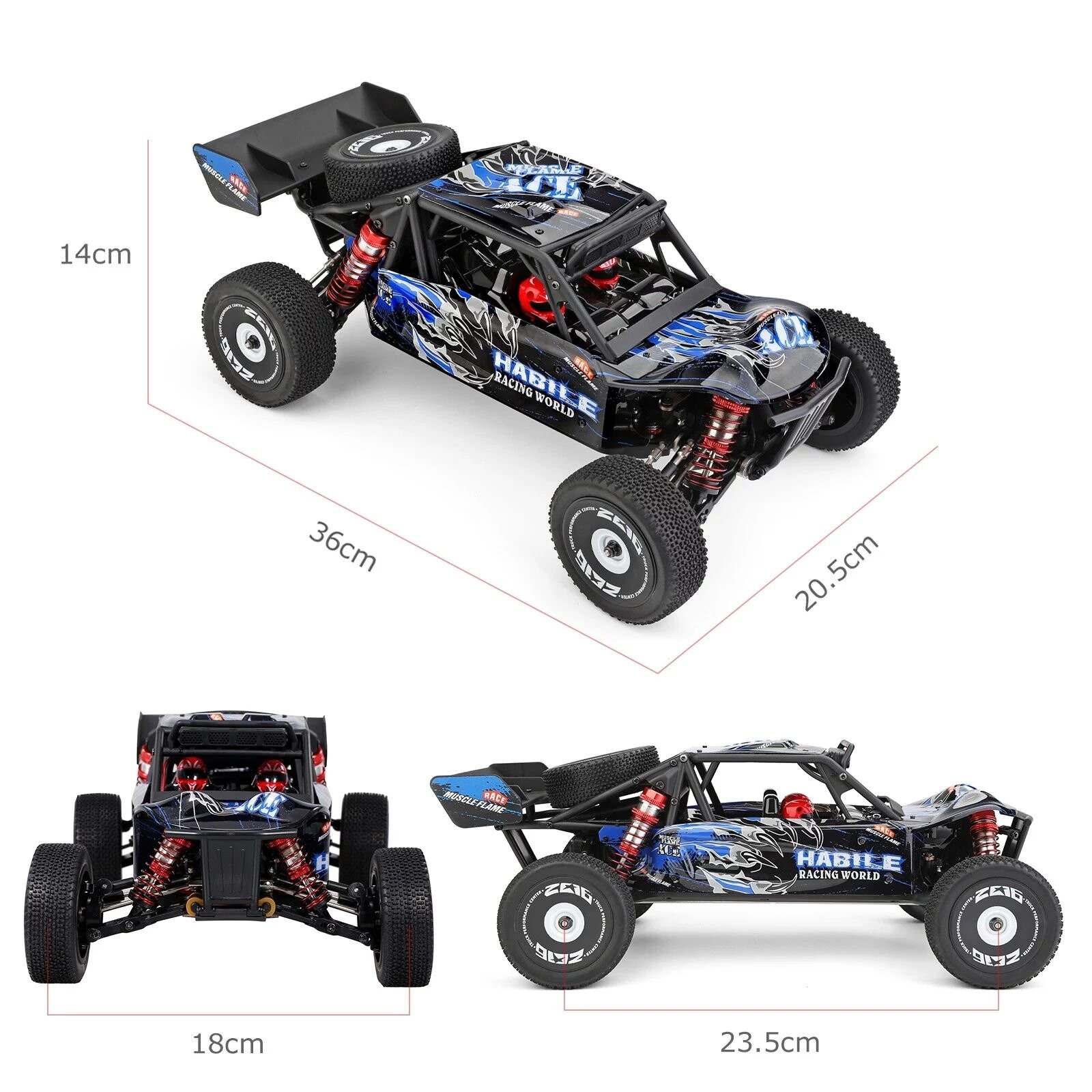 Whizplaymart Coche de Control Remoto Off-Road Drift Car
