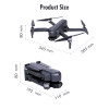 Drone RC con GPS y cámara 4K de 2 ejes de gimbal, FPV Wifi 5G.